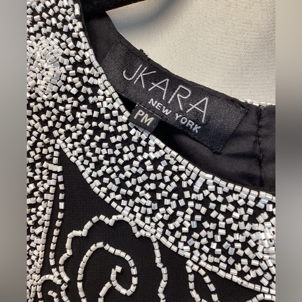 J Kara Formal beaded top. Size Medium Petite - Picture 15 of 16